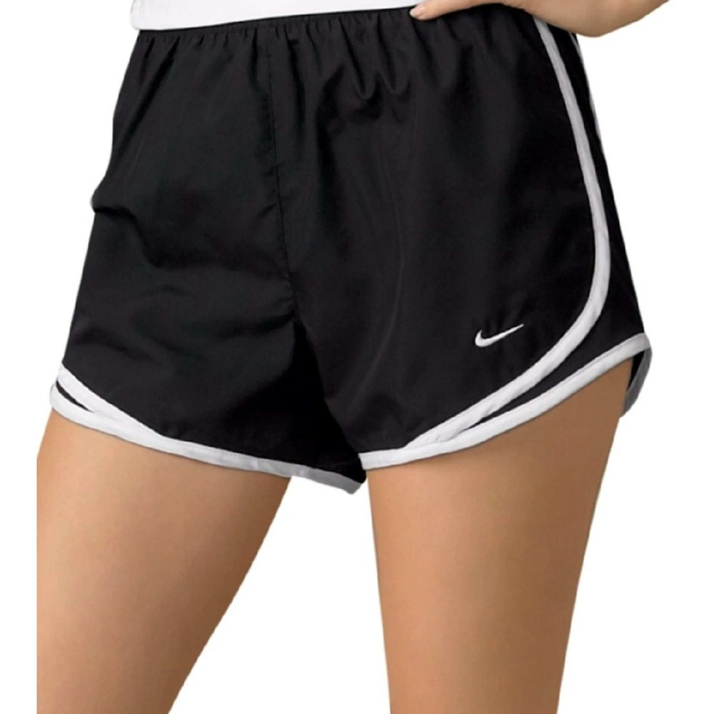 Nike Tempo Running Shorts Womens Black White Mesh Athletic Activewear Sm /#26330